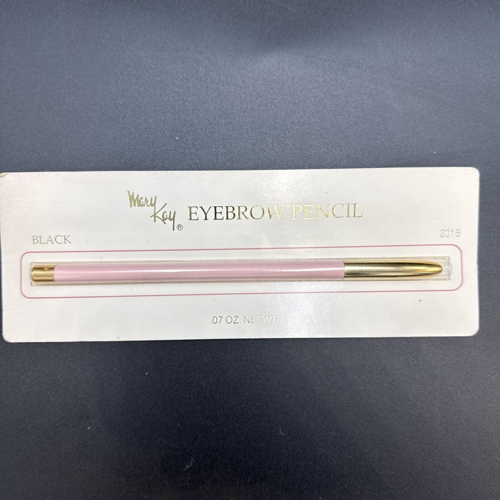 Vintage‎ MARY KAY *BLACK* (2015) EYEBROW PENCIL NEW & SEALED On Card